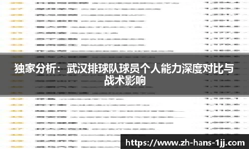 独家分析：武汉排球队球员个人能力深度对比与战术影响